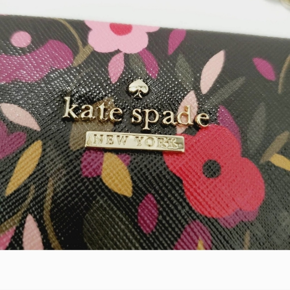 NWT Authentic Kate Spade Sima Floral Print Leather Crossbody/purse - Picture 9 of 11